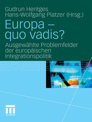 cover image of Europa--quo vadis?